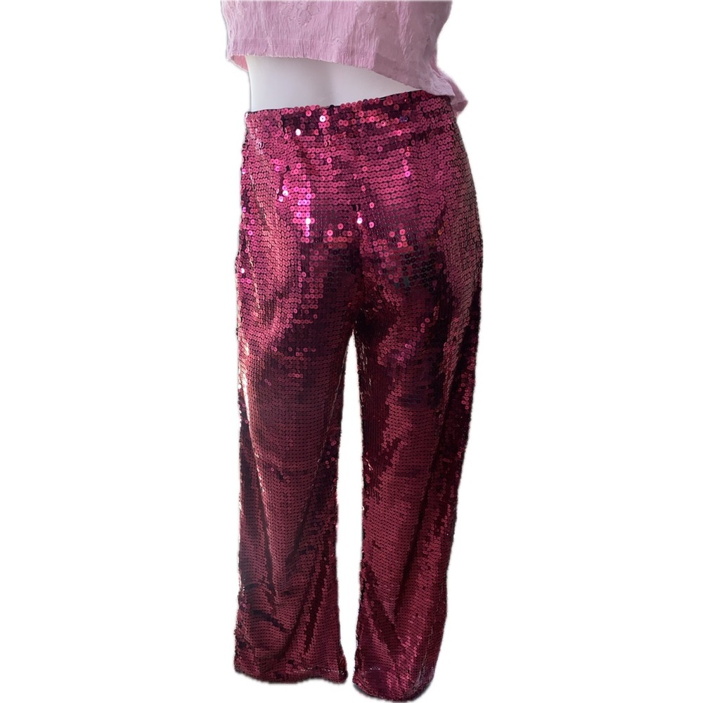Pink sequin pants - Picture 3 of 5
